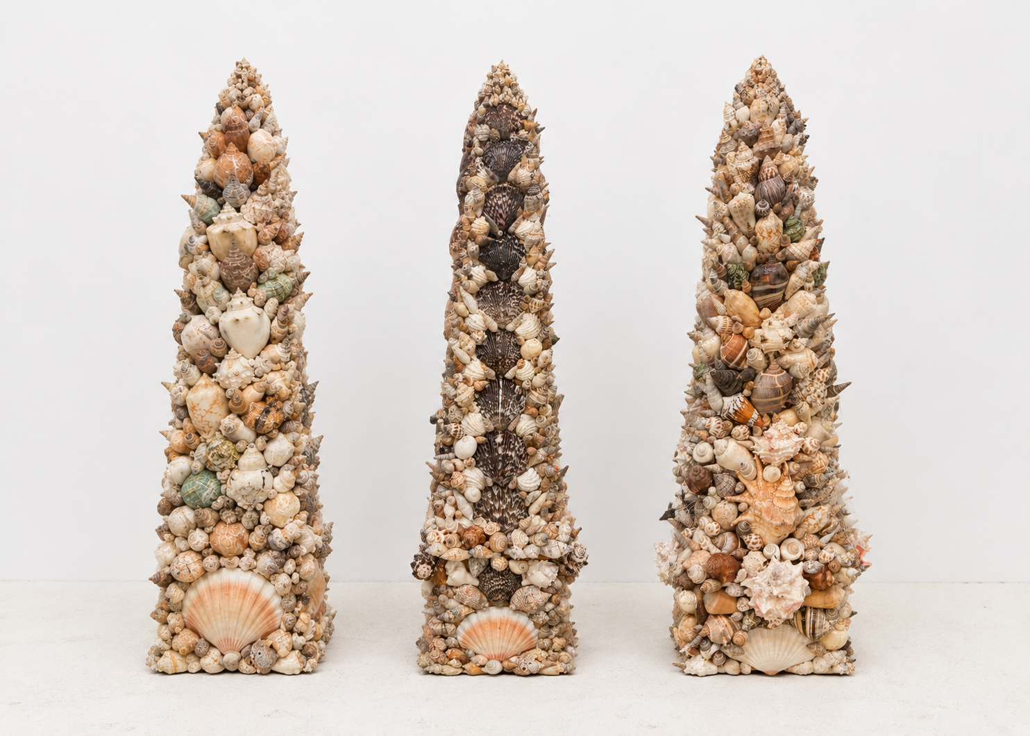 Shell-Encrusted Obelisks