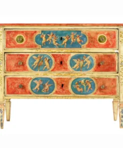 19th Century Venetian Italian Paint-Decorated Commode