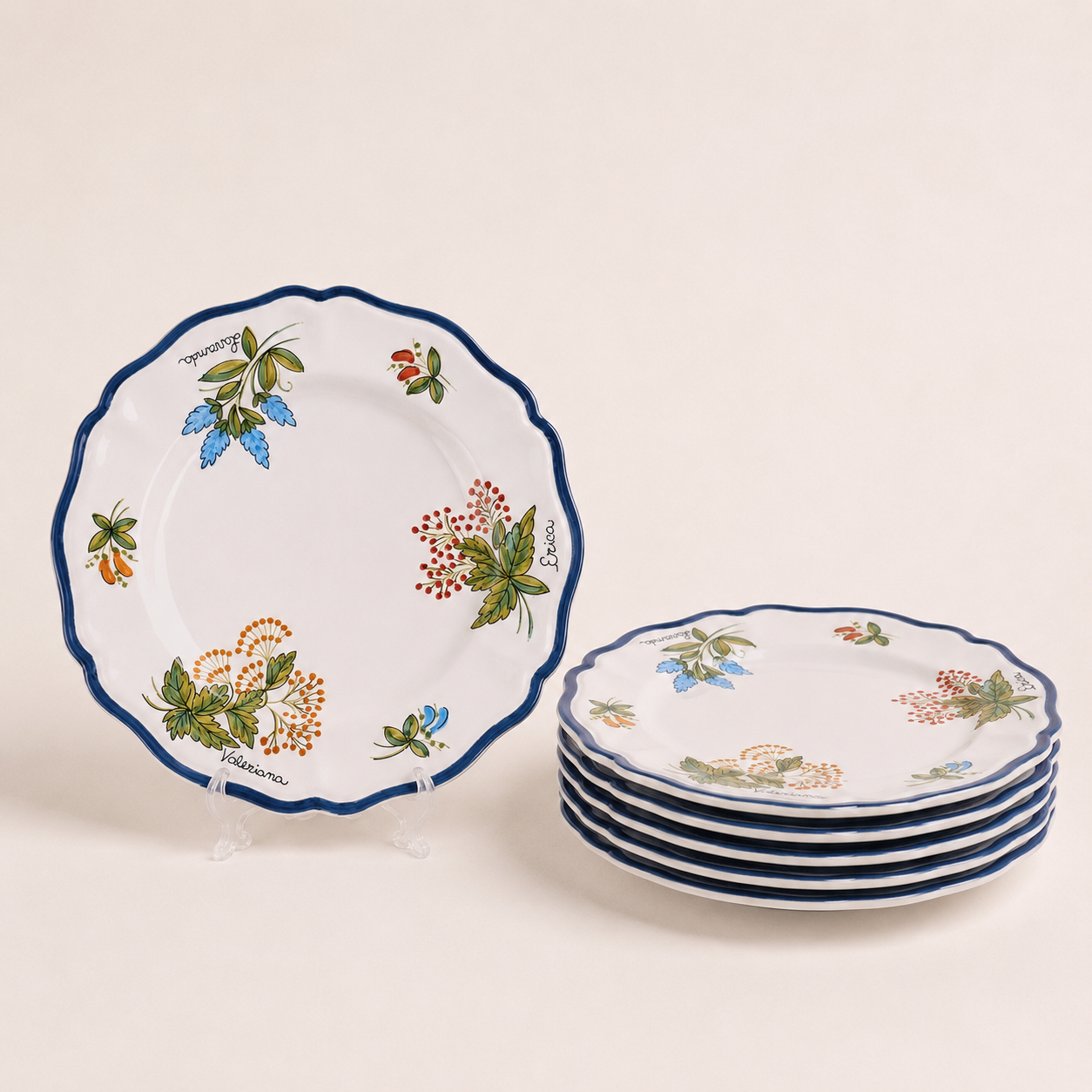 Botanical Herb Plate — Lantica Deruta