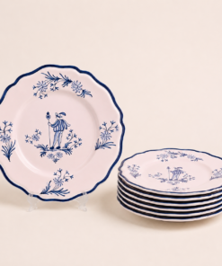 Italian Dinner Plate - "Campagnolo" Blue