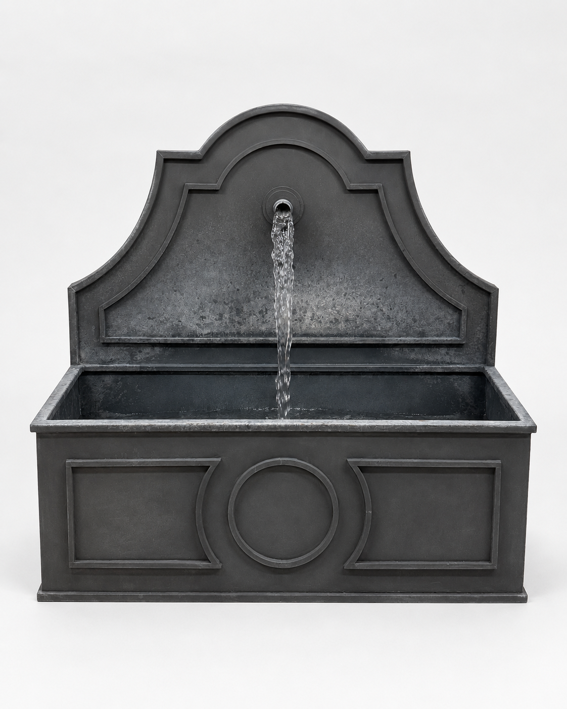 Large Architectural Zinc Wall Fountain