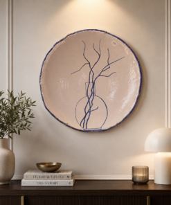 African Hand-Painted "Branches" Wall Platter (Copy)