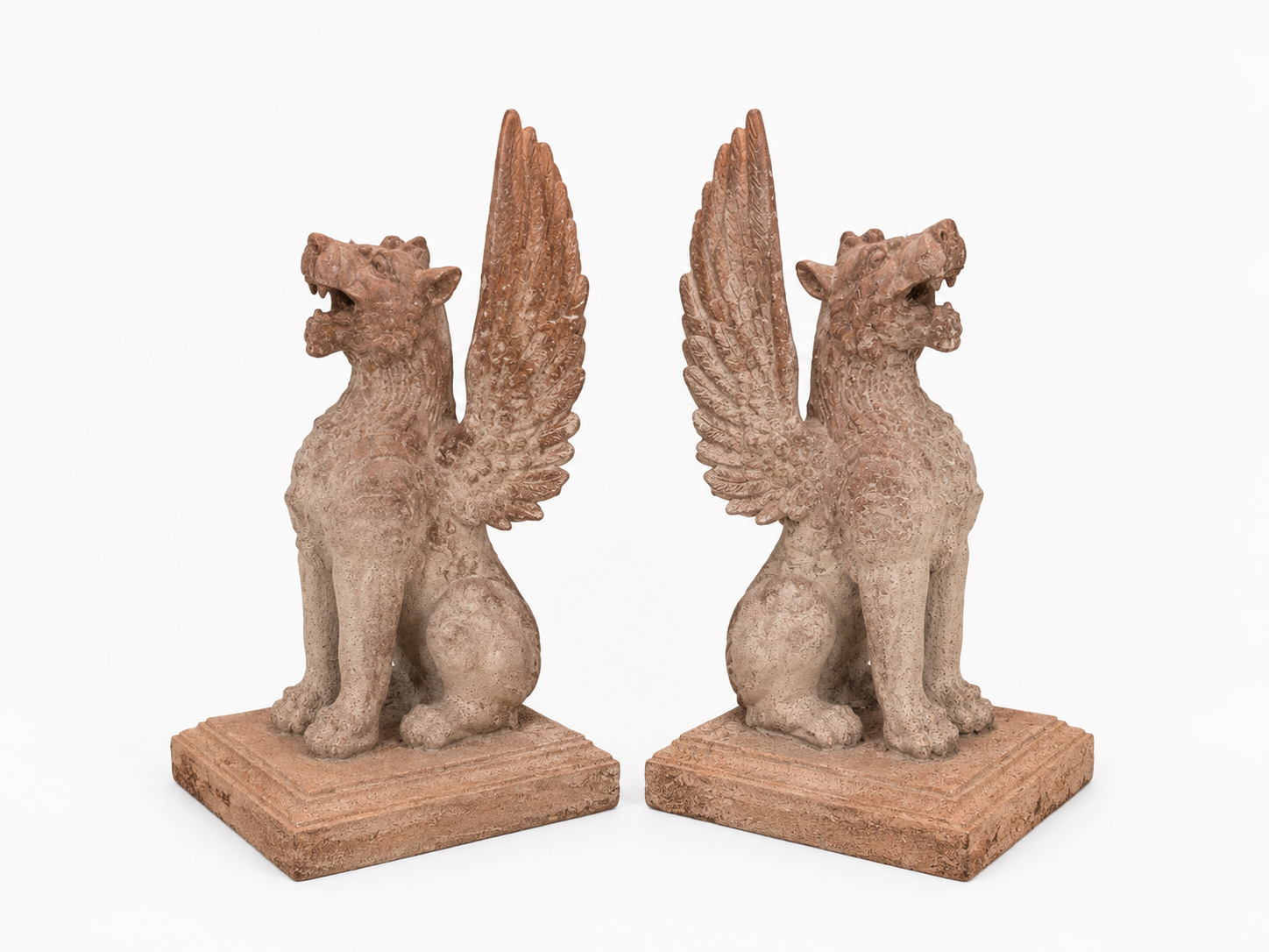 Winged Griffin Statues