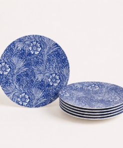 William Morris "Marigold" Blue and White Ceramic Plate