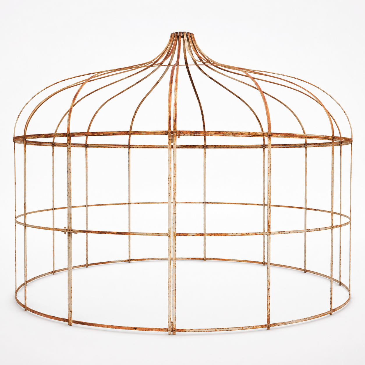 Large Iron Garden Gazebo with Agave Finial - Image 3