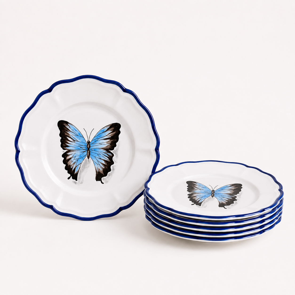 La Menagerie d'Été Dinner Butterfly Plates