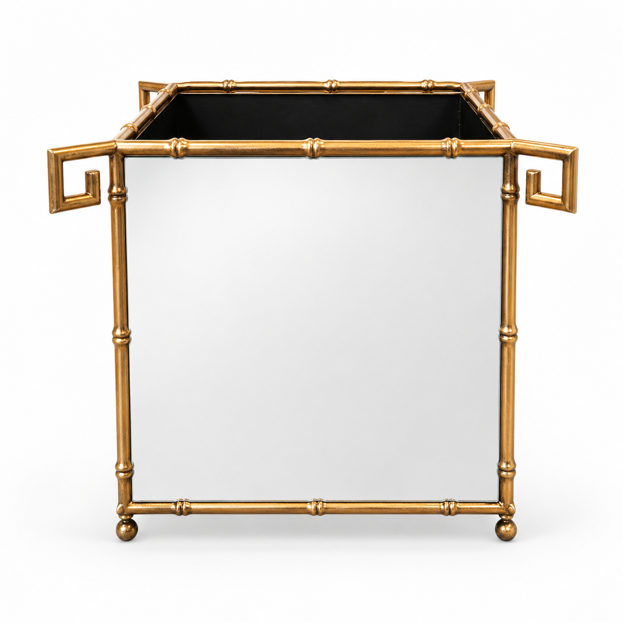 French Hollywood Regency Mirrored Planter