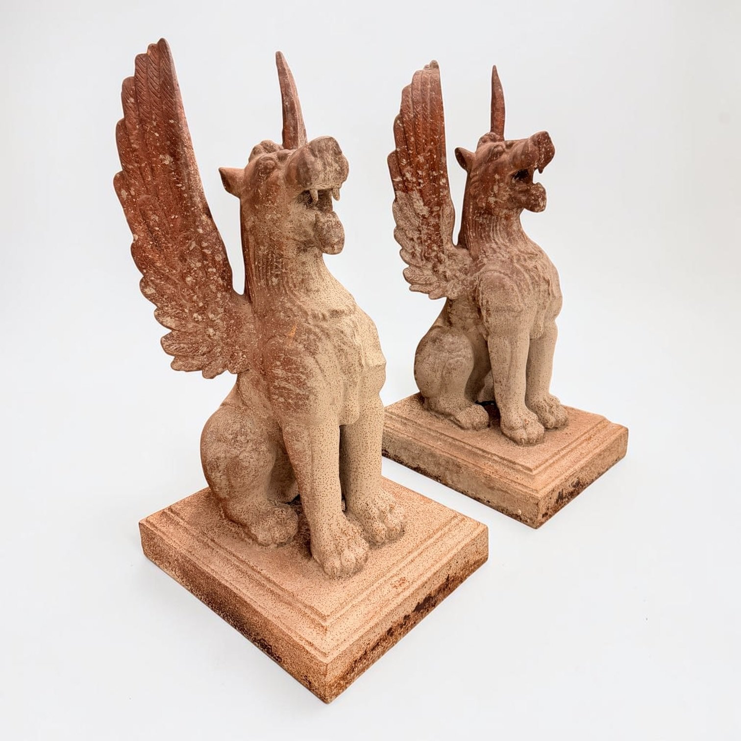 Winged Griffin Statues - Image 2