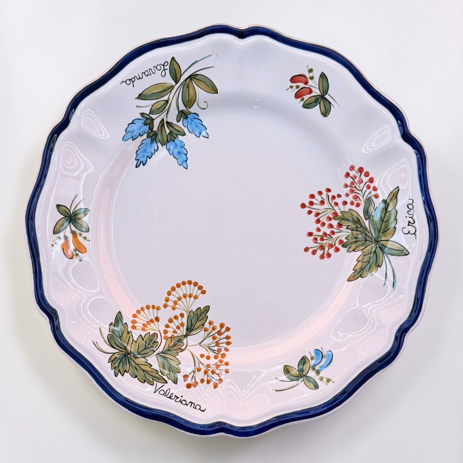 Botanical Herb Plate — Lantica Deruta - Image 2