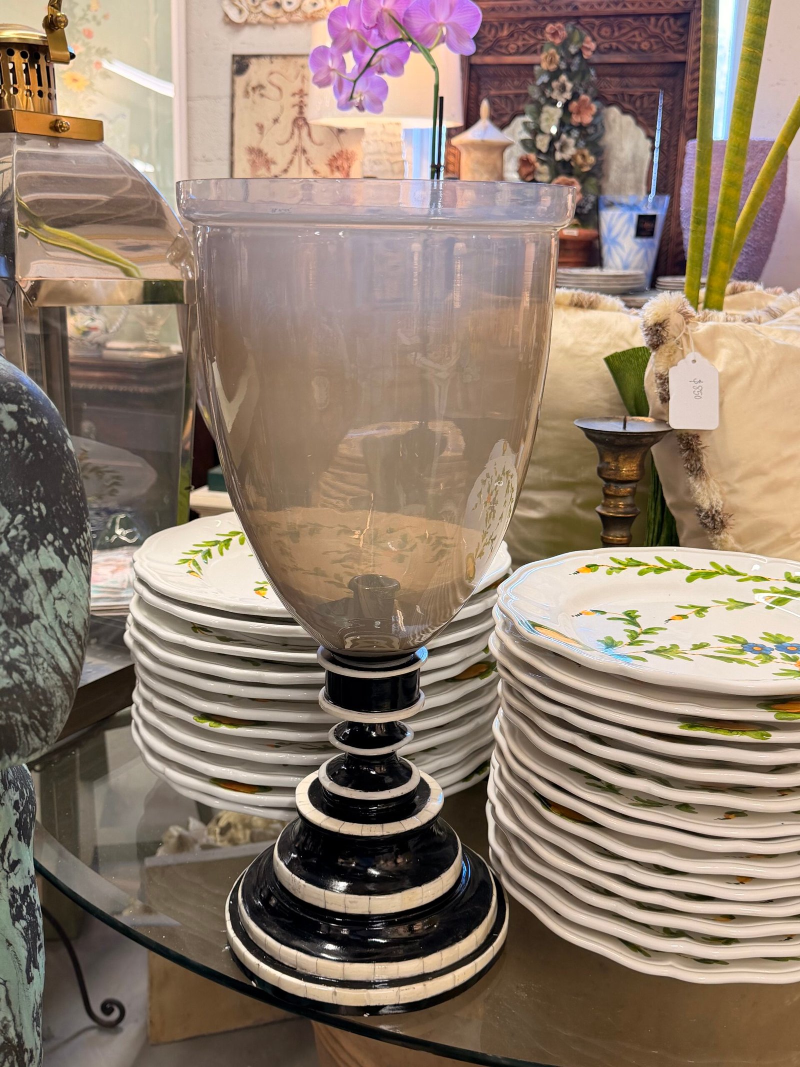 Glass Hurricane on Bone Base - Image 2