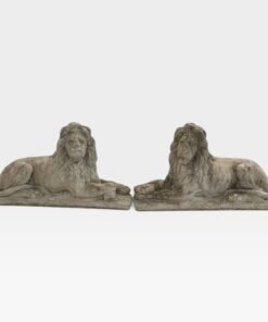 Magnificent Reclining Lion Statues