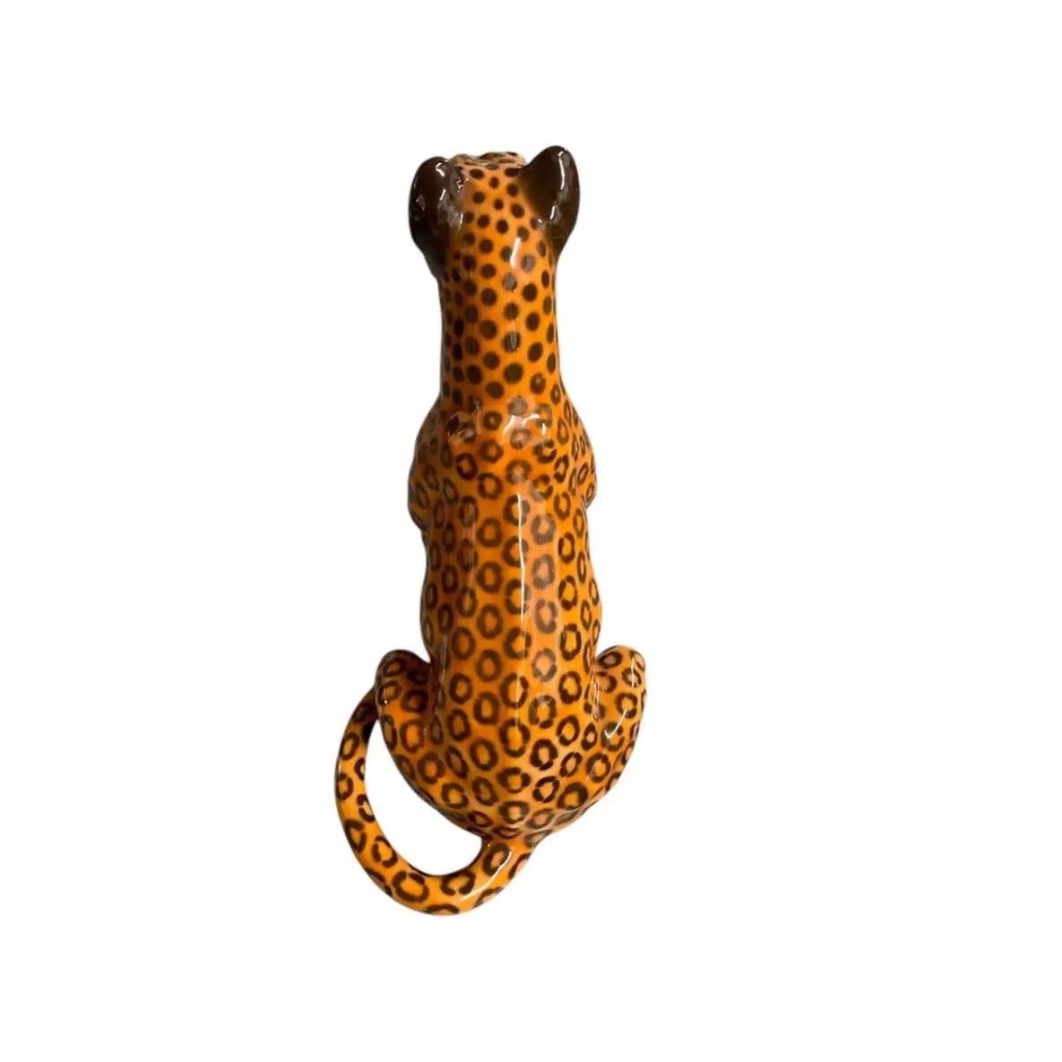 Vintage Ceramic Leopard Statue - Image 3
