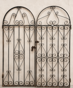 Pair of Antique Arched Iron Gates